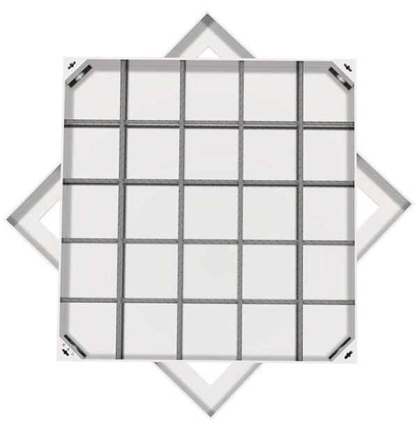 灵台不锈钢方井展示